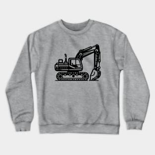 Construction Excavator Crewneck Sweatshirt